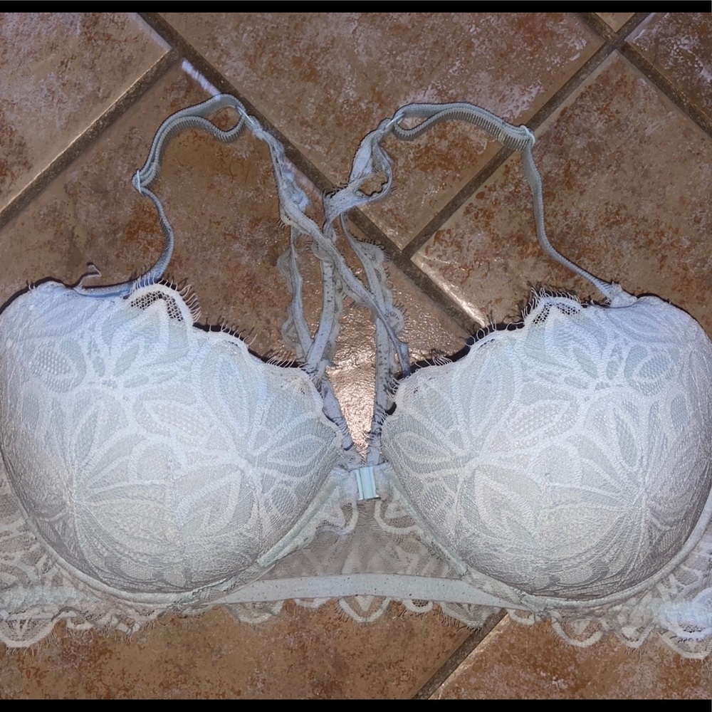 PINK VS front clip, push up racer back bra